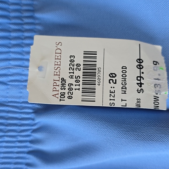 NWT - The Tog Shop/Appleseed's Pants in Light Blue, Size 20 - Picture 8 of 9